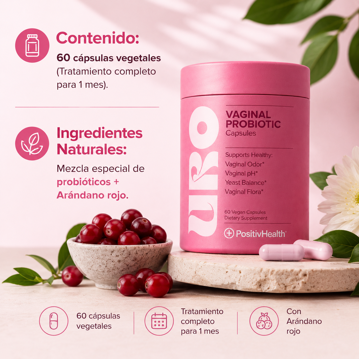 PROBIÓTICO VAGINAL CUIDADO ÍNTIMO - URO LUMBOCARE